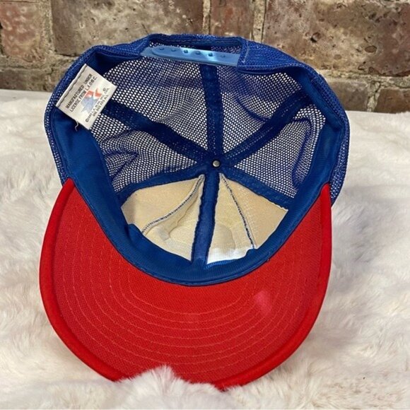 Vintage 1984 Summer Olympics Los Angeles Original Logo Hat In Red White & Blue - Picture 6 of 6